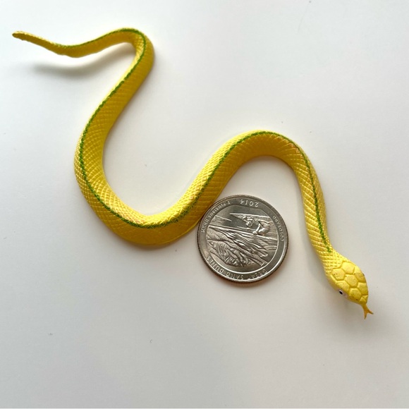 LOT of 10 Miniature Snakes Learning Prank Toy School Project Play Red Green - Picture 4 of 9